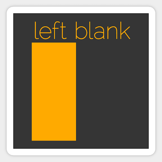 left blank Magnet by Curious Automata